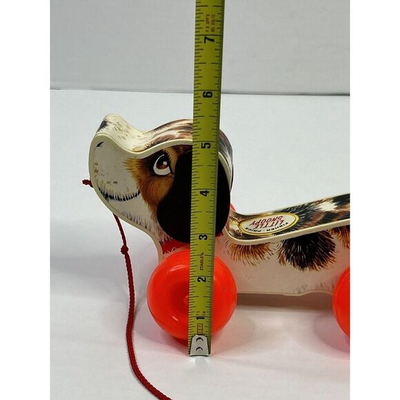 Fisher Price 1965 Little Snoopy Plastic Pull Along Toy Dog VINTAGE - Picture 11 of 13